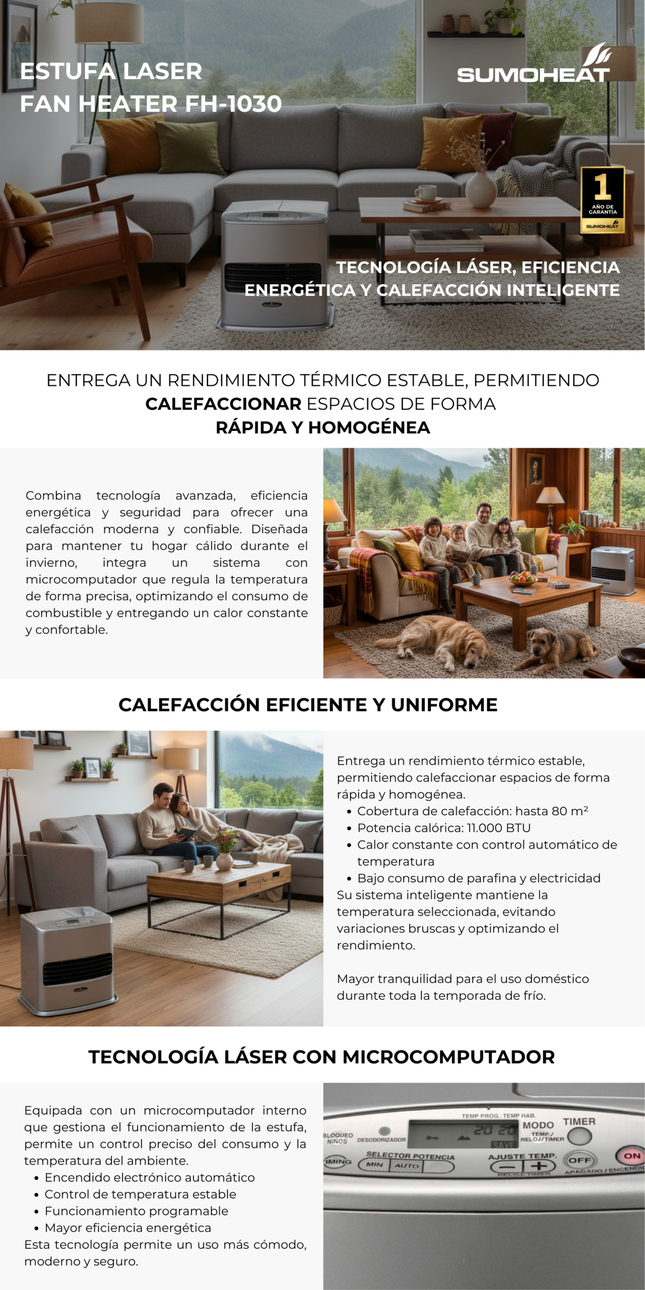 ESTUFA sumoheat FH-1030 