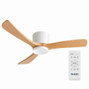 Ventilador de techo Sumo VT60 Blanco Led 52" 3 Aspas de madera natural