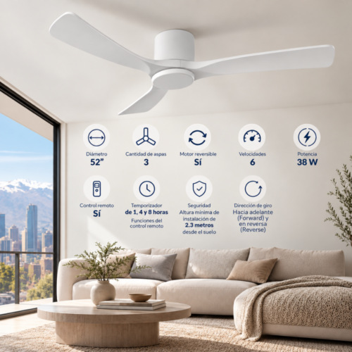 Ventilador de techo Sumo VT50 Blanco 52 (2)